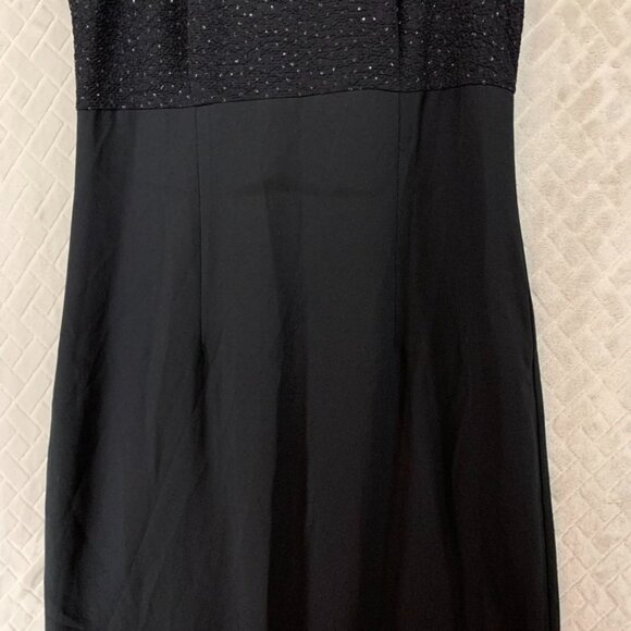 Jessica Howard Womens 12 Sheath Dress Black Cocktail Party Sparkly Sleeveless - Picture 3 of 15